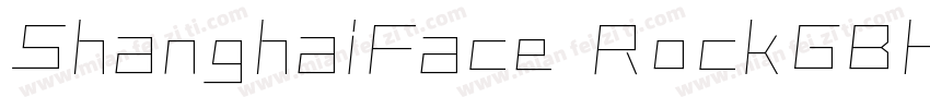 ShanghaiFace RockGBH字体转换